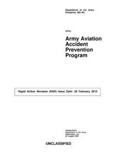 Safety Army Aviation Accident Prevention Program / safety-army-aviation ...