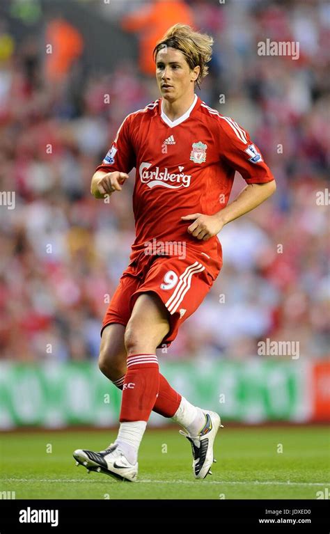 FERNANDO TORRES LIVERPOOL FC ANFIELD LIVERPOOL ENGLAND 08 August 2008 Stock Photo - Alamy