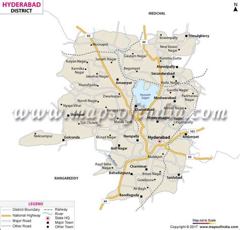 Hyderabad is the district of Telangana the newly formed 29th state of ...