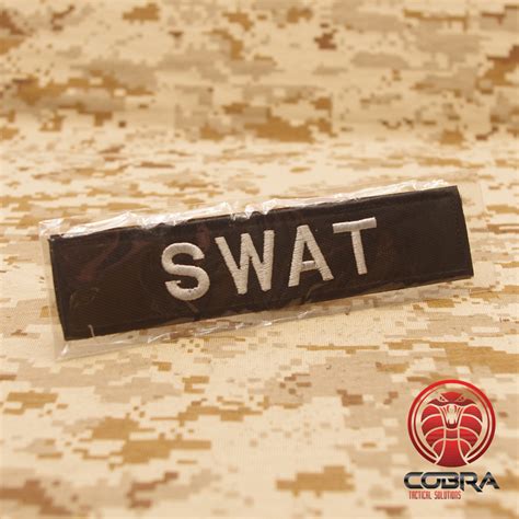 SWAT patch black with Velcro | Airsoft | Military