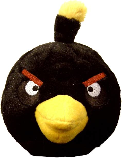 Angry Birds, figure à peluche en forme d'oiseaux noir; 12cm: Amazon.fr: Jeux et Jouets