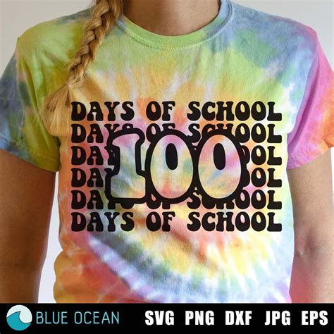 100 Days of School SVG, 100 Days of School Shirt, 100 Days SVG, Teacher ...