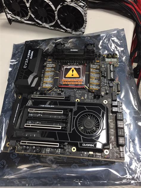 Retail EVGA X299 DARK Motherboard Pictures Surface - Legit Reviews