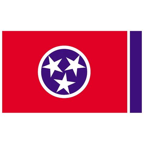 Tennessee flag.eps Royalty Free Stock SVG Vector