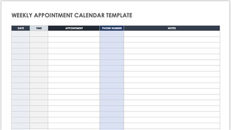 15 Free Weekly Calendar Templates | Smartsheet