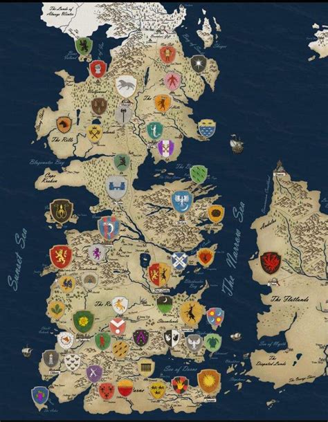 Mapas de Poniente | Game Of Thrones en Español Amino