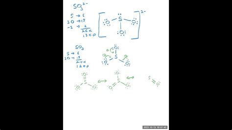 Lewis Structure of Sulfite Ion (SO3 2-) - YouTube