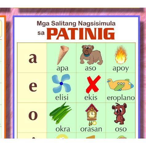 ☾Laminated Educational Chart Abakada, pagbasa, patinig, katinig ...