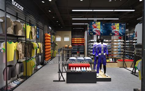 Retail Sports Shoes Shop Interior Display Fixture Customized Design ...