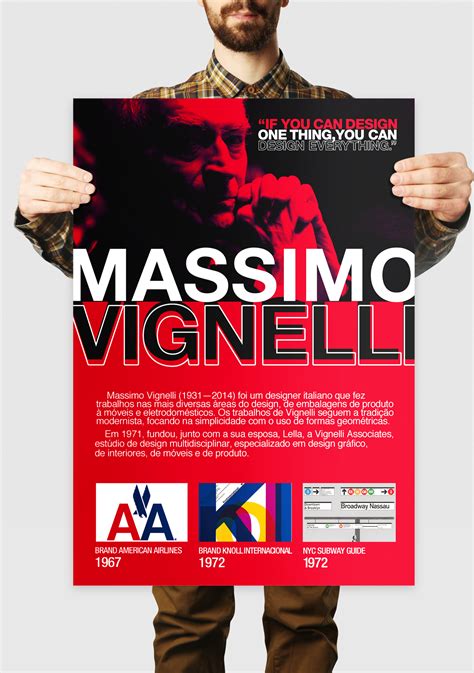 (2014) Massimo Vignelli Poster on Behance