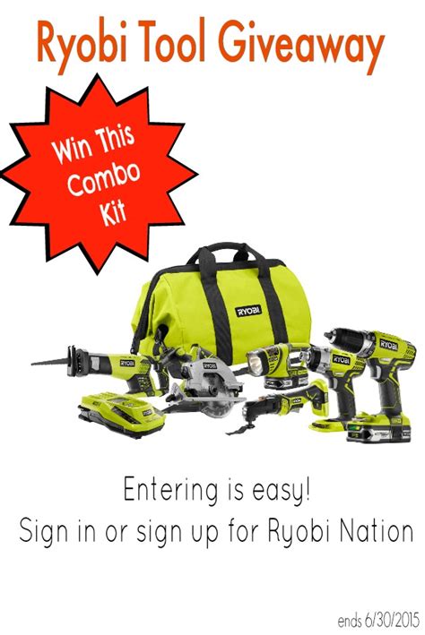 Ryobi Tool Giveaway - H20Bungalow