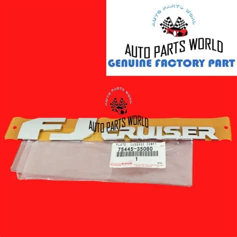 NEW GENUINE OEM Toyota 07-14 Fj Cruiser Rear Back Door Name Plate 75445 ...