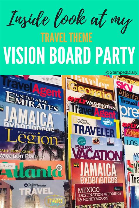 Travel Vision Board Party