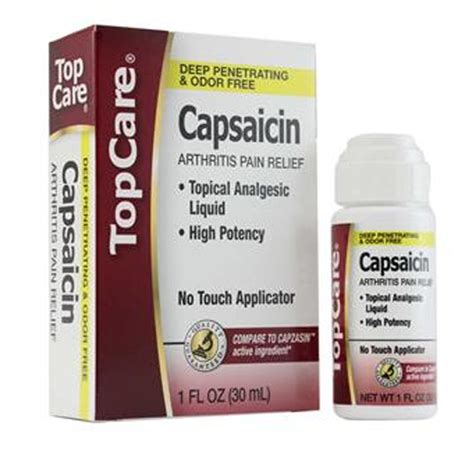 1 Capsaicin Arthritis Pain Relief Topical Analgesic Liquid High Potenc ...