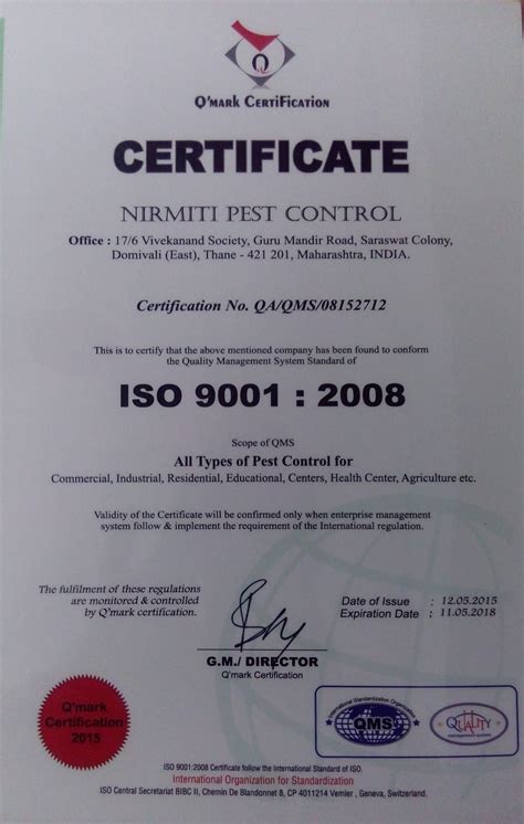 Certified Pest Control Services Provider Company