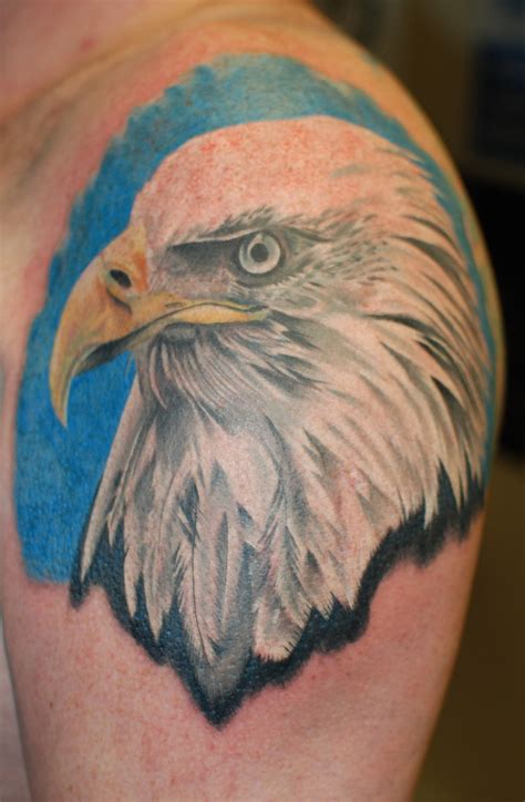 Realistic Eagle tattoo, colour work from Ruslan Moshkin at hammersmith ...