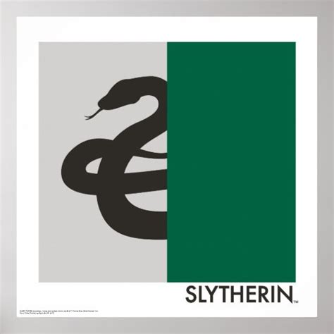 Harry Potter | Slytherin House Pride Graphic Poster | Zazzle.com