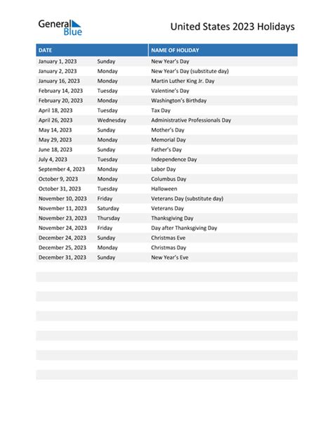 printable calendar 2023 one page with holidays single page 2023 - new ...