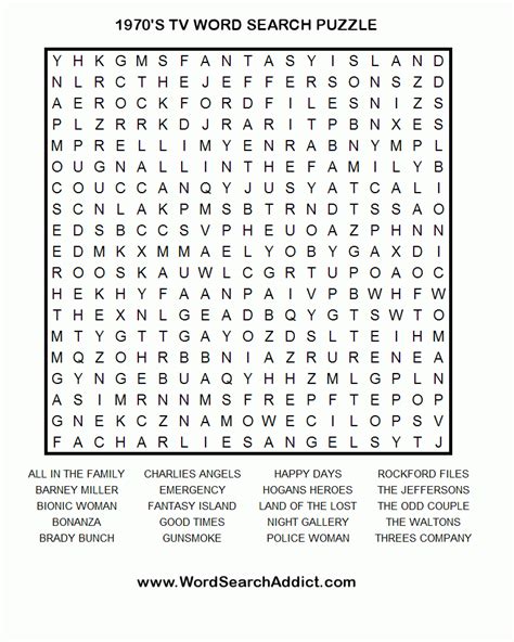 Hard Printable Word Searches - Printable Blank World