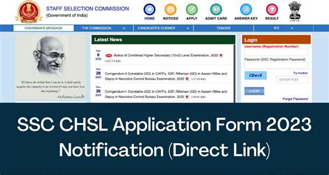 Ssc Chsl Form 2023 - Printable Forms Free Online