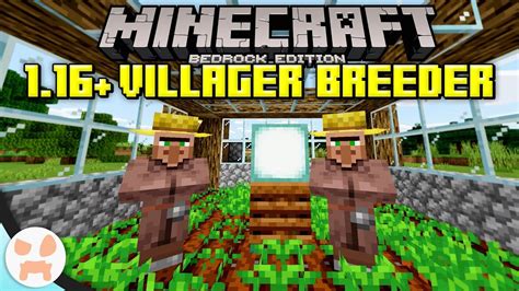 Minecraft Bedrock 1.16+ EASY VILLAGER BREEDER TUTORIAL! | Minecraft, Minecraft tutorial, Breeders