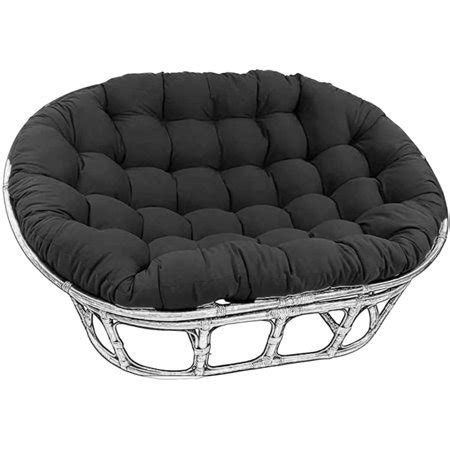 Double Papasan Chair Cushion, Overstuffed Cushion Cover Only, Suit for Outdoor Egg Chair, Rattan ...