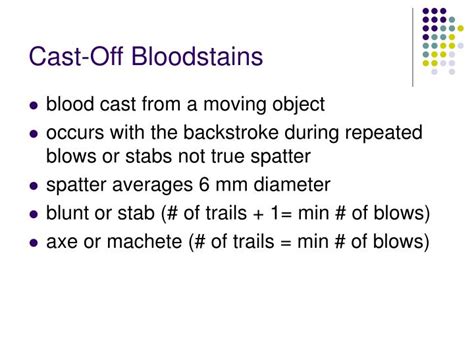 PPT - Bloodstain Pattern Analysis PowerPoint Presentation - ID:264464