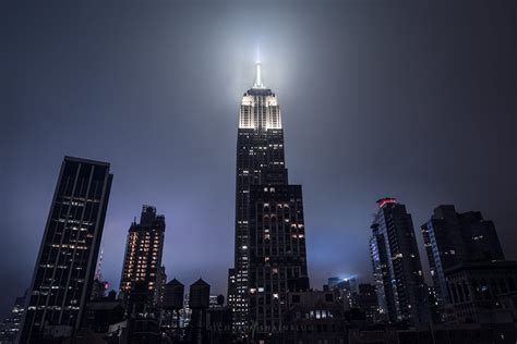 New York City, Night Empire State Building Cityscape Photography ...