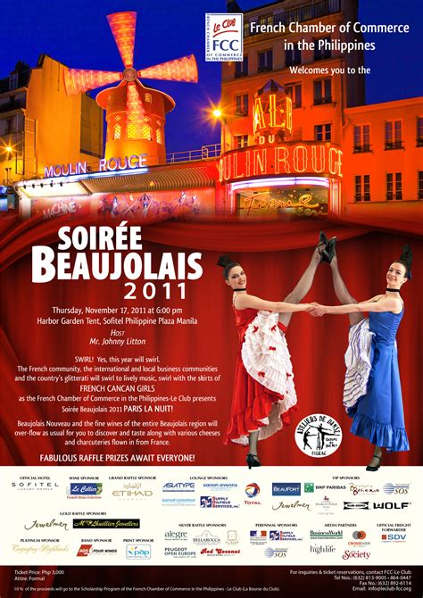 French Chamber of Commerce in the Philippines Le Club presents Soirée ...