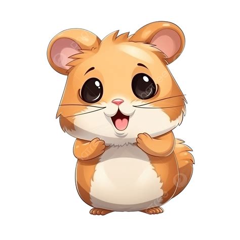 Adorable Hamster Cartoon Character, Cartoon Clipart, Hamster Clipart ...