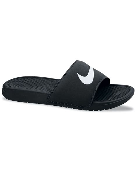 Nike Men's Benassi Swoosh Massage Slide Sandals From Finish Line in ...