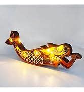 Drawelry 3D Wood Carving Animals Lamp Home Decorative, Cute Bear Family ...