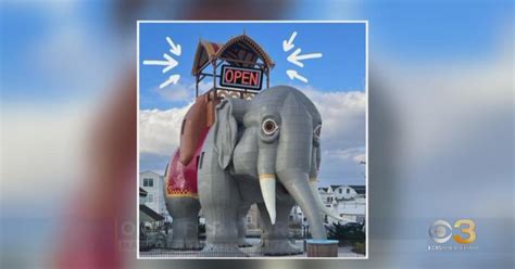 Lucy the Elephant reopens for business, tours - CBS Philadelphia