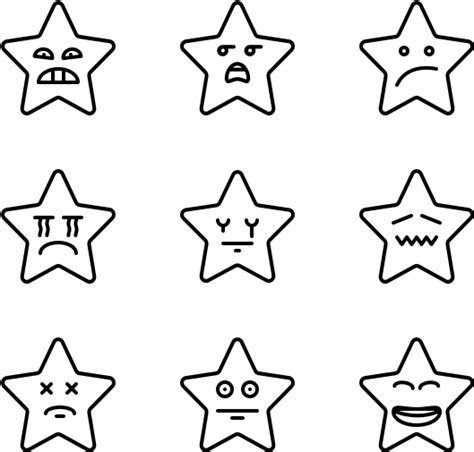 Free Star Emoji Black And White, Download Free Star Emoji Black And ...