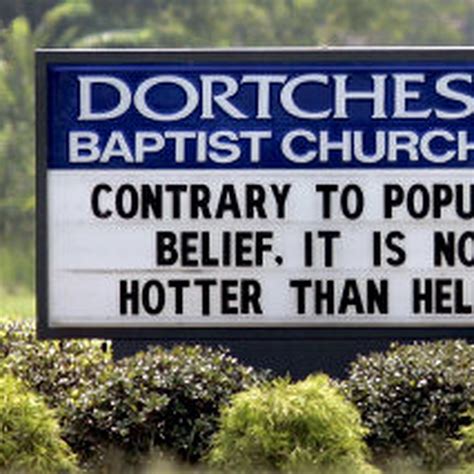 Funny Baptist Church Signs