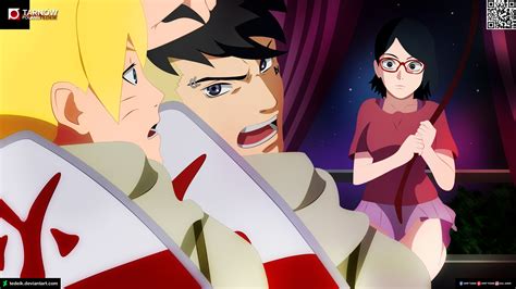 Sarada, Boruto, Kawaki: road to Hokage by aaw_tedeik