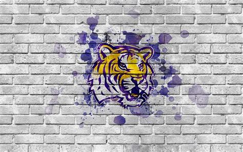 Lsu Tigers American Football Team Silk Purple Silk Ncaa Lsu Tigers Logo ...