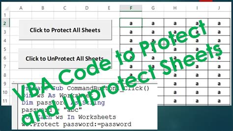 Protecting all your sheets or formulas with Excel VBA - Worksheets Library