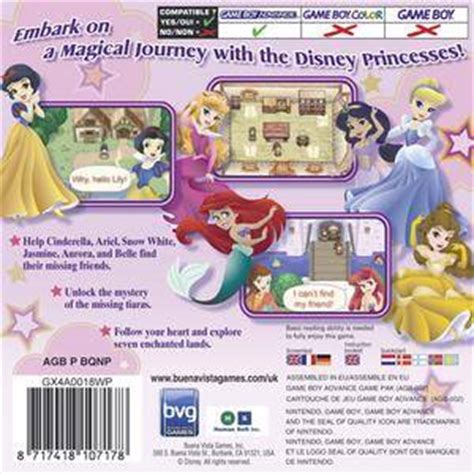 Disney Princess - Royal Adventure boxarts for Nintendo GameBoy Advance - The Video Games Museum