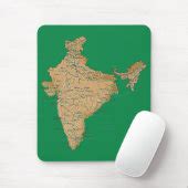 India Map Mousepad | Zazzle
