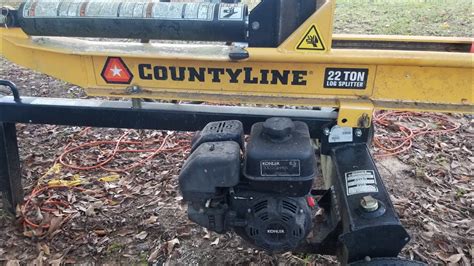 County Line 22 Ton Log Splitter - YouTube