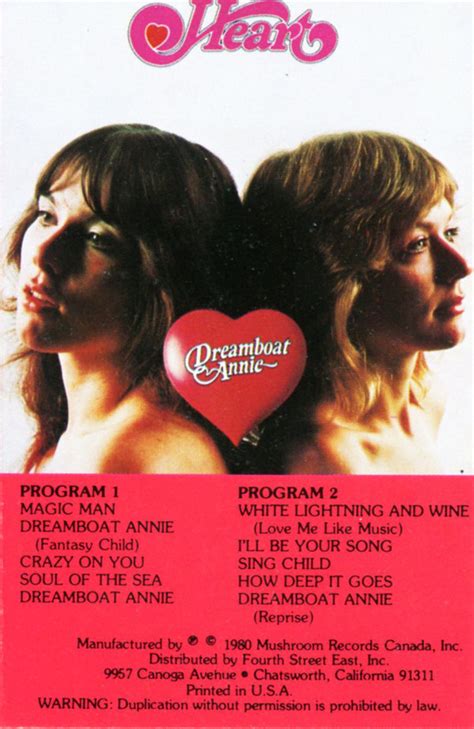 Heart – Dreamboat Annie (1980, Cassette) - Discogs