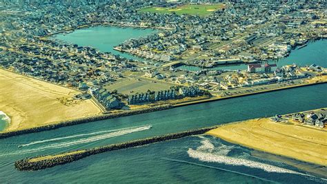 Manasquan Inlet From Above Photograph by Gary Slawsky - Fine Art America