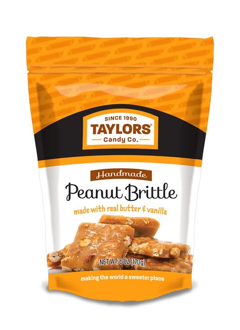 Taylors Candy, Handmade Peanut Brittle, 6 Oz - Walmart.com