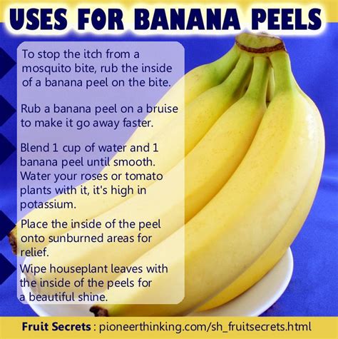 more health tips at www.pioneerthinking.com/health | Banana peel uses ...