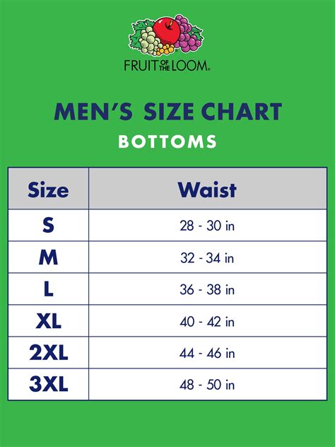 Fruit Of The Loom Bra Size Chart - Greenbushfarm.com