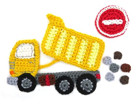 Dump Truck Crochet Applique Pattern - Photos and pictures