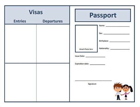 Career Day Passport Template For Students - multifilescancer