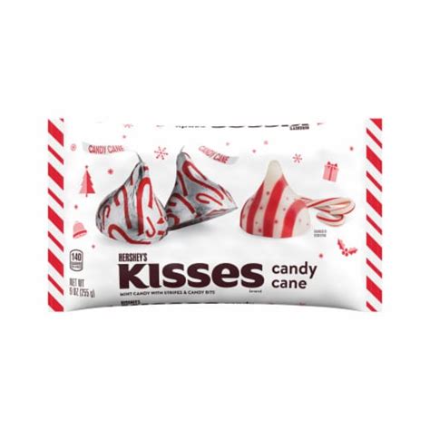 HERSHEY'S KISSES Candy Cane Flavored Christmas Candy Bag, 9 oz - Fry’s ...