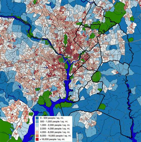 King County Population Density Map